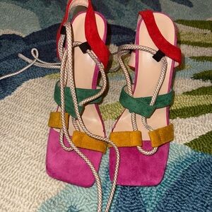 Colorful Strappy Women's Sandals